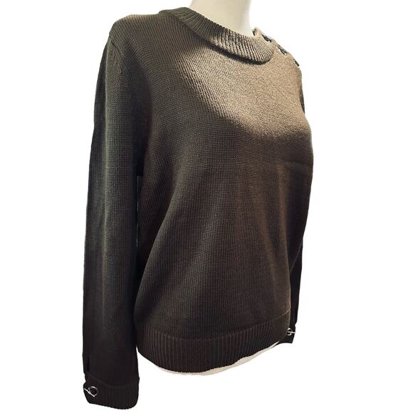 Evidnt Los Angeles ASOS Olive Wool Blend Sweater, Size M, NWOT - Picture 4 of 9